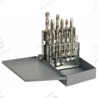 CHICAGO-LATROBE Drill Bit and Tap Set: 18 Pc, 5/16" to 27/64" Drills (MPN 52581). Key specifications — attr1300596: Spiral Point.