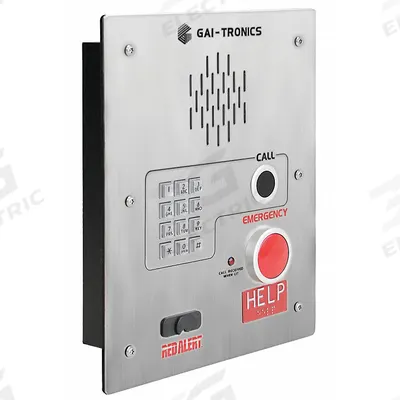 HUBBELL GAI-TRONICS Emergency Weatherproof Telephone: Flush Mount, Emergency Call Boxes - Correctional & Mental Health Facility Speakerphones
