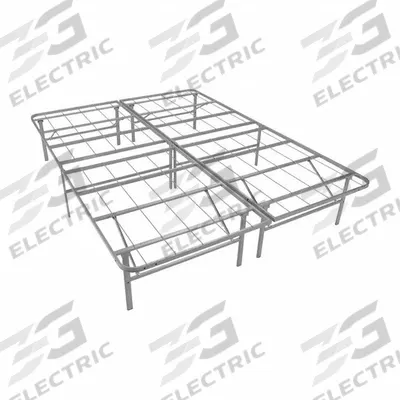 RIZE Bed Base: California King Fits Mattress Size, 83 in Overall Lg, 71 in Overall Wd - Platform Bed Bases