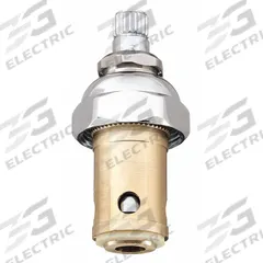 T&S BRASS Cartridge Assembly: For Quarter-Turn Eterna Spindle Series, Use with Hot/Cold Water, Brass (MPN 007947-40). Key specifications — Compatible Series: Quarter-Turn Eterna Spindle; For Water Temperature: Hot/Cold; Compatible Brand: T&S Brass; Product Type: Cartridge; Includes: (1) Bonnet; Material: Brass.