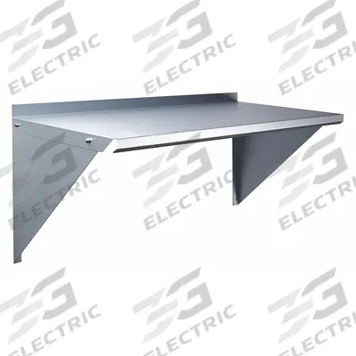 APPROVED VENDOR Wall Shelf: 36 in x 16 in x 17 1/2 in, 36 in x 16 in, 100 lb Load Capacity - Steel Solid Wall-Mount Shelving