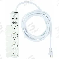 TRIPP LITE Outlet Strip: 6 Outlets, 15 ft Cord Lg, 20 A Current, UL 1363A, White, 5-20P, 2 1/2 in Wd (MPN PS615HG20AOEM). Key specifications — Brand: TRIPP LITE; Mounting Style: Screw.