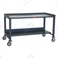JAMCO Workbench: Fixed Ht, Steel, 72 in x 36 in, 1,400 lb Overall Load Capacity, Gray, Lower Shelf (MPN MW472P505GP). Key specifications — Brand: JAMCO.