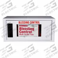 FIRST AID ONLY Bleed Control Kits: Metal Cabinet, 6 People Served, 42 Components (MPN 91521). Key specifications — Brand: FIRST AID ONLY; Wound Dressings Included: (6) Trauma Dressings; Housing Material: Metal.