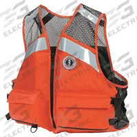MUSTANG SURVIVAL Life Jacket: Orange, Type III, 15 1/2 lb Buoyancy, SOLAS-Grade Reflective, 3XL (MPN MV1254T1-2-XXL/XXXL-216). Key specifications — Color: Orange; Brand: MUSTANG SURVIVAL; Buoyant Material: Foam; Closure: Zipper; Style: Life Jacket; Product Type: Personal Flotation Device; Standards: USCG Approved; USCG Type: Type III.