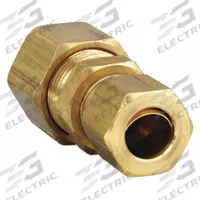 PARKER Compression Fitting Union: 1/4 in OD x 3/8 in OD Fitting Size, Brass, 10 PK (MPN 62C-6-4). Key specifications — Brand: PARKER.
