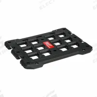 MILWAUKEE PACKOUT Mounting Plate: 18 5/16 in W x 1 1/8 in H x 23 5/16 in L, Polymer, Black (MPN 48-22-8485). Key specifications — attr1120120: Metal Reinforced Tie-Down Points; attr1120130: MILWAUKEE; attr1120217: Polymer; attr1120218: Black; attr1126375: Rolling Tool Boxes.