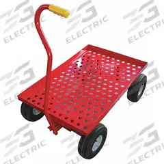 APPROVED VENDOR Wagon Truck: 1,000 lb Cap, 36 in L x 24 in W x 11 1/4 in H Deck, J-Shaped, Red (MPN 26Y490). Key specifications — Brand: APPROVED VENDOR; Color: Red.