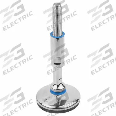 KIPP Male-End Leveling Mount: Swiveling Stud, M12 Thread Size, 60 mm - Hygienic Male Leveling Mounts