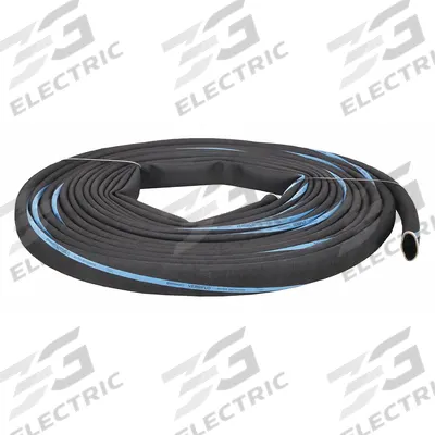 CONTINENTAL Water Discharge Hose: 3 in Hose Inside Dia., 125 psi, Black - EPDM Bulk Water Suction & Discharge Hoses with Spiral-Plied Synthetic Fabric Reinforcement