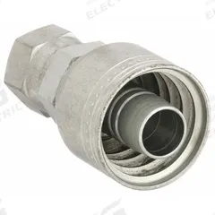 AEROQUIP Hydraulic Crimp Fitting: Steel x Steel, Straight, -10 For Hose Dash Size, JIC x Crimp (MPN 1AA8FJ10). Key specifications — Fitting Gender: Female x Genderless; Fitting Connection Type: JIC x Crimp; Thread Size: 3/4"-16; For Hose Dash Size: -10; Brand: AEROQUIP.