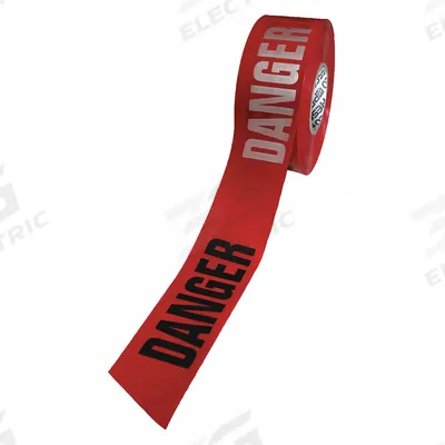 APPROVED VENDOR Barricade Tape: 1,000 ft Lg, 3 in Wd, Danger Legend, Polyethylene - General Danger Messaging Barrier Tape
