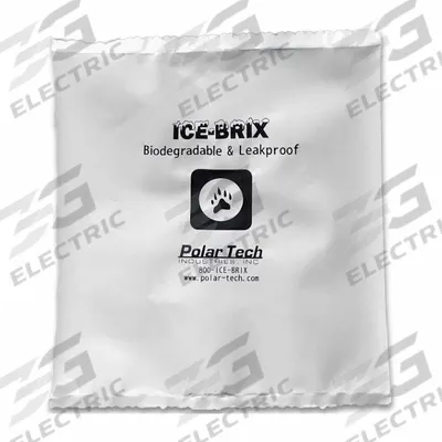POLAR TECH Cold Pack: Biodegradable Cold Pack, 16 oz Wt, 6 1/4 in Lg, 6 in Wd - Gel Packs