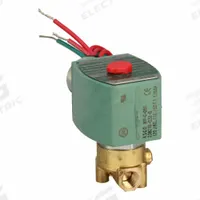 REDHAT Solenoid Valve: 2-Way, Normally Closed, 1/8 in Pipe Size, 110V AC/120V AC, High Flow (MPN 8262H001). Key specifications — Pipe Size: 1/8 in; Voltage: 120V AC; Brand: REDHAT; Coil Enclosure: Without Junction Box.