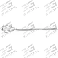 TABLECRAFT PRODUCTS COMPANY Whip: 40 in Overall Lg, Stainless Steel Handle, Silver Handle, Silver (MPN MW40). Key specifications — Brand: TABLECRAFT PRODUCTS COMPANY; Dishwasher Safe: Yes; Handle Material: Stainless Steel; NSF Certified: No; Handle Color: Silver.