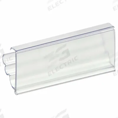 AIGNER INDEX Label Holder: 3 in x 1 1/4 in, Clear, Slide-In, 25 Label Holders, Snap-On - Snap-On Label Holders
