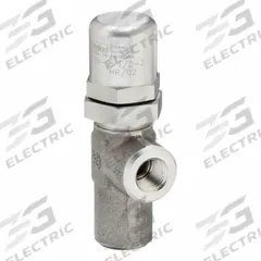 PARKER Pressure Control Valve: 10 gpm, 35 psi Max Set, Stainless Steel, 1/2 in NPT (MPN 647B-2-1/2-2). Key specifications — Brand: PARKER.