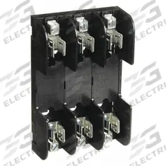 MERSEN Fuse Block: Open Block Design, 3 Pole, 600 V AC, Box Lug, Non-Indicating (MPN 60358). Key specifications — attr233046: MERSEN.