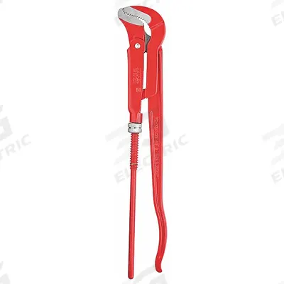 KNIPEX Pipe Wrench: Alloy Steel, 2 3/4 in Jaw Capacity, Serrated, 21 in Overall Lg - Swedish Pipe Wrenches