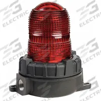 FEDERAL SIGNAL Warning Light: 24V DC, 8 3/16 in Overall Ht, 5 9/16 in Overall Dia, Red (MPN 154XST-S12-24R). Key specifications — Operating Voltage: 24V DC; Brand: FEDERAL SIGNAL; Lens Color: Red; Mounting Location: Ceiling Mount.