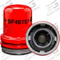BALDWIN FILTERS Filter: Spin-On, 3 7/8 in Outside Dia, M94 x 3.0 Thread Size, Cellulose, John Deere (MPN BF46157). Key specifications — attr434022: BALDWIN FILTERS; attr427730: Cellulose; attr427731: O-Ring; attr1017112: Trucks; attr1017113: John Deere.