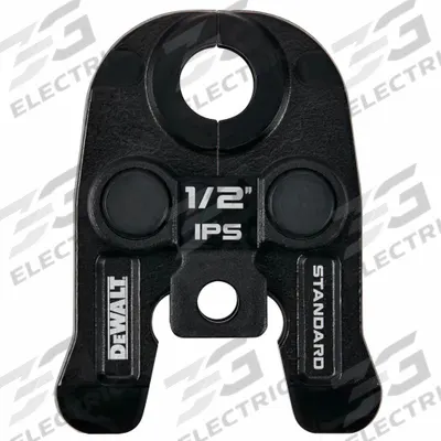 DEWALT Press Jaw: 1/2 in Pipe, Carbon Steel - Jaws & Rings for Standard & Extended Press Tools
