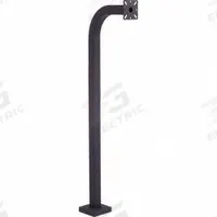 PEDESTAL PRO Gooseneck Pedestal: 50 in Overall Ht, Black, Pedestal, 12 in x 5 in, Black (MPN 48-9C). Key specifications — attr193630: PEDESTAL PRO; attr982335: Carriage Bolt Hardware; attr982316: Black; attr982338: Intercoms; attr982348: Powder Coated; attr982331: Carbon Steel; attr1022512: Pedestal.