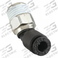 LEGRIS Push-Fit Elbow Fitting: 4 mm OD x 1/8 in Pipe Size, Push-to-Connect x MBSPT, Black, 10 PK (MPN 3113 04 10). Key specifications — Brand: LEGRIS.