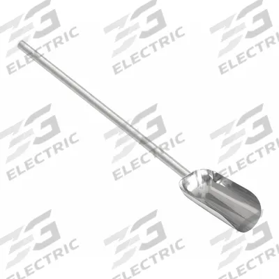 SANI-LAV Hand Scoop: 32 oz Capacity, Silver, 33 in Overall Lg, 5 in Overall Wd - Stainless Steel Hygienic Hand Scoops
