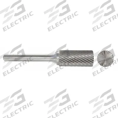 APPROVED VENDOR Carbide Bur: Cylinder with End Cut, SB-8, Single Cut, 7/8" x 1" Head - Single-Cut End-Cut Cylinder Burs