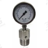 KODIAK Pressure Gauge with Diaphragm Seal: 0 psi to 300 psi, KC301/DSM35FLUSH, 2 1/2 in Dial, Bottom (MPN KC301L25300/DSF14-M). Key specifications — Brand: KODIAK; Gauge Case Liquid: Glycerin; Seal Fill Liquid: Mineral Oil; Gauge Case Material: 304 Stainless Steel; Seal Lower Housing Material: 316 Stainless Steel; Accuracy: ±1.60%; Gauge Wetted Parts: Stainless Steel.