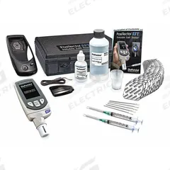 DEFELSKO Soluble Salt Tester Kit: 77°F Normalization Temp - Max, 250,000 Results Stored (MPN PosiTector SST Kit D3). Key specifications — Includes: (2) Syringe and Needles; Brand: DEFELSKO; Soluble Salt Measurement - Maximum: 600.0 ug/sq cm.