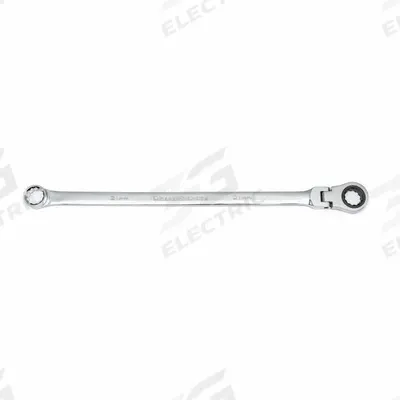 GEARWRENCH Box End Wrench: Steel, Chrome, 21 mm Head Size, 18 3/4 in Overall Lg - Metric, Double End, 12-Point, Ratcheting Box End Wrenches