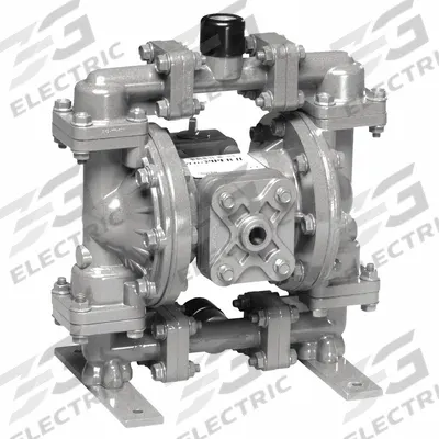 SANDPIPER Double Diaphragm Pump: 316 Stainless Steel Body, 1/2 in, NPT Connection - Stainless Steel Housing AODD Pumps