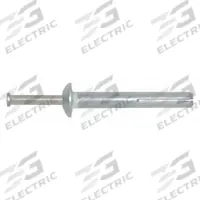 DEWALT Hammer Drive Pin Anchor: 1/4 in Dia, 1 1/2 in Overall Lg, Mushroom, Zamac Alloy, 100 PK (MPN 02870-PWR). Key specifications — Brand: DEWALT.