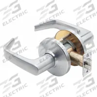 STANLEY SECURITY SOLUTIONS Door Lockset: Passage Lever Locksets, Chrome, ADA Compliant, LFIC (MPN 9K30Y15DS3626). Key specifications — Ligature Resistance: Not Ligature-Resistant; Brand: STANLEY SECURITY SOLUTIONS; Visual Indicator Message: No Message; Lockset Style: Contour Angle Return; ADA Compliant: Yes; Finish: Satin Chromium-Plated : Zinc Alloy.