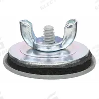 WIEGMANN Hole Seal: Steel, 1 1/2 in Conduit Hole Size, For 1.5 in Hole Dia - Max, Carbon Steel, Gray (MPN WAS150). Key specifications — Color: Gray; Brand: WIEGMANN; Finish: Painted; For Hole Type: Conduit; Includes: Quick Wing Nut; Material: Carbon Steel; NEMA Enclosure Rating: 13.