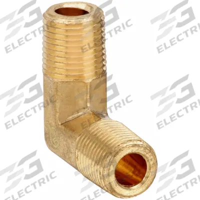 APPROVED VENDOR Metal Pipe Elbow: 90° Elbow, 1/4 in x 1/4 in - Threaded High-Pressure Pipe Fittings for Potable Water