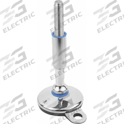 KIPP Male-End Leveling Mount: Swiveling Stud, M16 Thread Size, 100 mm - Hygienic Male Leveling Mounts