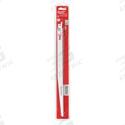 MILWAUKEE Reciprocating Saw Blade: 6 Teeth per Inch, 12 in Blade Lg, 0.05 in Blade Thick - Wood-Cutting & Pruning Blades
