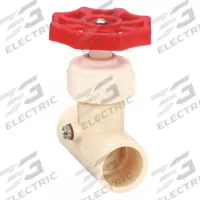 APPROVED VENDOR Stop and Waste Valve: 1/2 in Pipe Size, Slip x Slip, CPVC, 100 psi Max. Op Pressure (MPN 105-323). Key specifications — Handle Material: CPVC; Brand: APPROVED VENDOR.