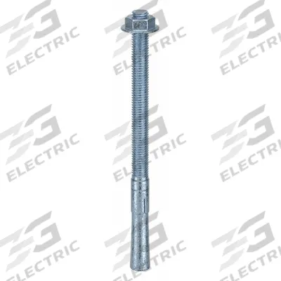 MKT FASTENING Wedge Anchor: 10 in Overall Lg, 5/8 in Dia, 5/8"-11 Thread Size, Steel - Steel Wedge Anchors