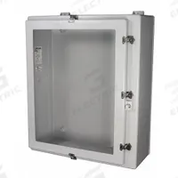 WIEGMANN Enclosure: Fiberglass, 36 in x 30 in x 12 in, NEMA 1/12/3/3R/4X, Clear Cover, Hinged (MPN HW-N4X363012CHW). Key specifications — Brand: WIEGMANN; Enclosure Material: Fiberglass; Knockouts: Not Included.