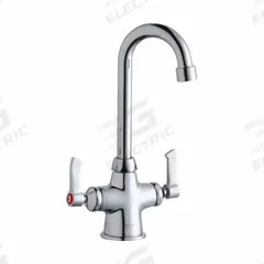 ELKAY Handle-Operated Faucet: Elkay®, Brass, Centerset, Deck, 1 Mounting Holes, 1.5 gpm Flow Rate (MPN LK500GN04L2). Key specifications — Series: Elkay®; Brand: ELKAY.