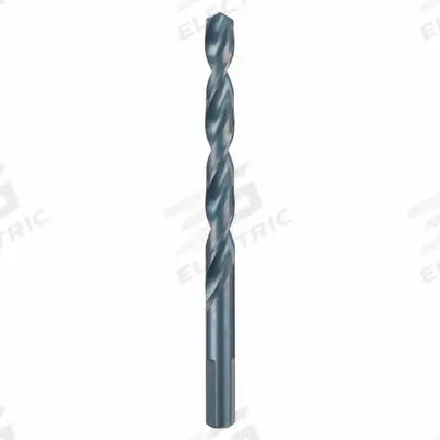 MILWAUKEE Jobber Length Drill Bit: 3/8", 135° Split Point, Black Oxide HSS - Chip-Clearing High-Speed Steel Jobber-Length Drill Bits