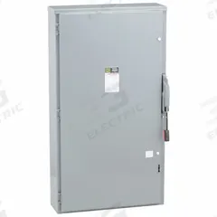SQUARE D Safety Switch: Fusible, 400 A, Three Phase, 600V AC, Galvanized Steel, Indoor/Outdoor (MPN H365NR). Key specifications — Brand: SQUARE D.