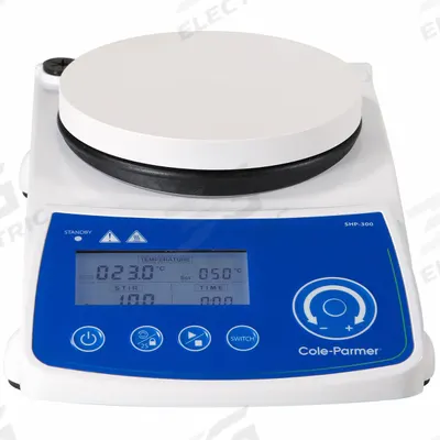 COLE PARMER Hot Plate Stirrer: US Std Plug Type, 1 Positions, 5 1/4 in Plate Wd - Single-Position Hot Plate Stirrers