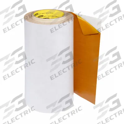 3M Film Tape: Permanent, 1 in Roll Wd, 60 yd Overall Roll Lg, 3 mil Thick - Thermal Double-Sided Bonding Film Tape Strips