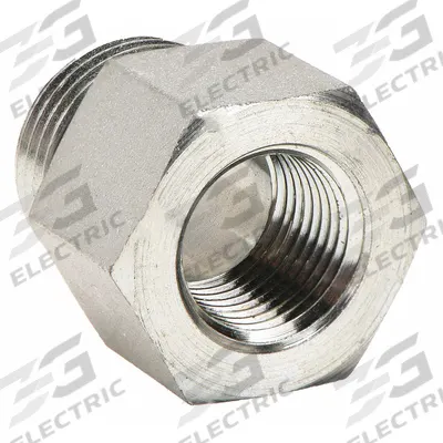 PARKER Metal Pipe Straight: Straight, Carbon Steel, 3/8 in - Hydraulic Threaded Extreme-Pressure Pipe Fittings
