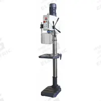 DAYTON Floor Drill Press: Geared Head Drive, Variable Speed, 45 RPM – 3,200 RPM, 20 in Swing, 10 in (MPN 467K98). Key specifications — attr22849: 45 to 3200 RPM; attr22858: 460V AC; attr73523: Drilling; attr22856: Geared Head; attr73570: Three-Phase; attr22850: 10 in; attr22846: 2 hp; attr22840: 2.95 A.